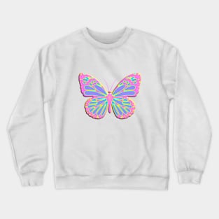 Pink Butterfly Crewneck Sweatshirt